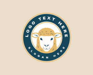 Wool - Farm Sheep Livestock logo design