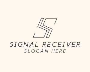 Simple Minimal Letter S logo design