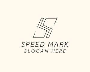 Simple Minimal Letter S logo design