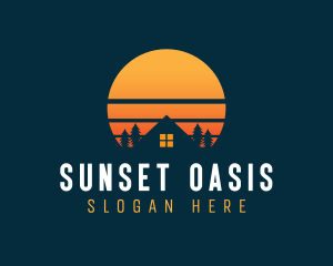 Sunset Roof Property logo design