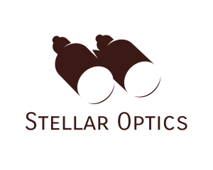 Telescope - Dropper Bottle Binoculars logo design