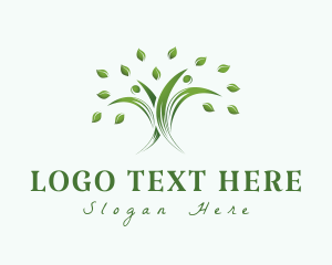 Herb - Nature Yoga Community logo design