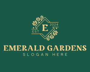 Stylish Floral Gardening logo design