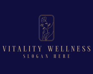 Wellness Floral Decorator logo design