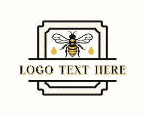 Honeycomb - Bumblebee Honey Apothecary logo design