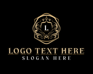 Hotel - Ornamental Luxury Shield logo design