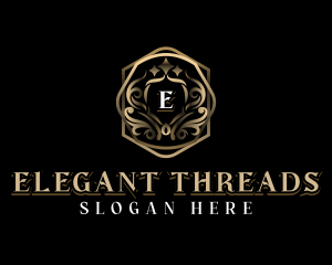 Ornamental Luxury Shield logo design