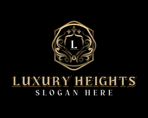 Ornamental Luxury Shield logo design