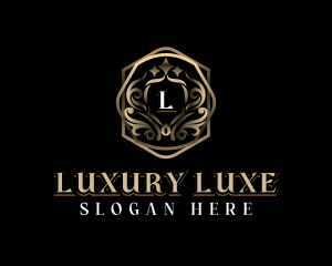 Ornamental Luxury Shield logo design