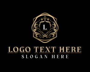 Vintage - Ornamental Luxury Shield logo design