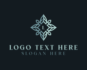 Elegant Floral Jewelry Logo