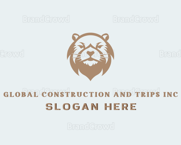 Wild Beaver Animal Logo