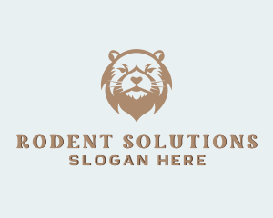 Rodent - Wild Beaver Animal logo design