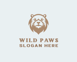 Wild Beaver Animal logo design