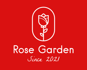 Rose - Minimalist Rose Flower logo design