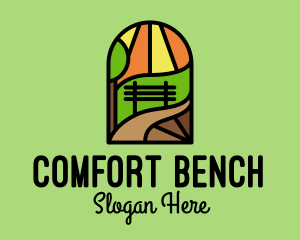 Bench - Park Bench Mosaic logo design