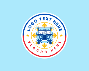 Patriotic Jeepney Transportation Logo