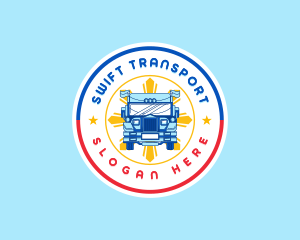 Patriotic Jeepney Transportation logo design