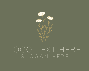 Stationery - Aesthetic Flower Garden logo design