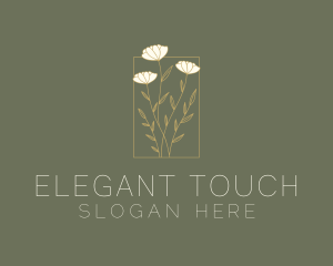 Aesthetic Flower Garden logo design