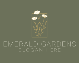 Aesthetic Flower Garden logo design