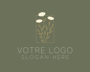 Florist - Aesthetic Flower Garden logo design