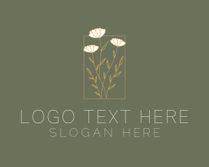 Aesthetic Flower Garden Logo