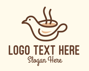 Linear - Bird Brewed Coffee logo design