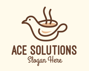 Hot Chocolate - Bird Brewed Coffee logo design