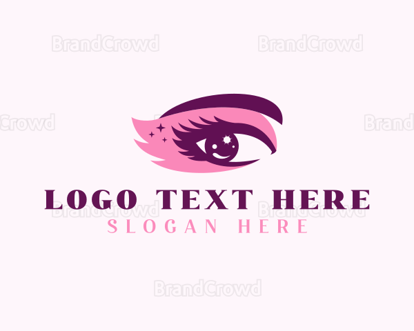Eyelash Eyebrow Beauty Salon Logo