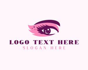 Salon - Eyelash Eyebrow Beauty Salon logo design