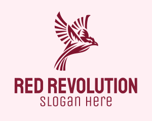 Red Flying Robin logo design