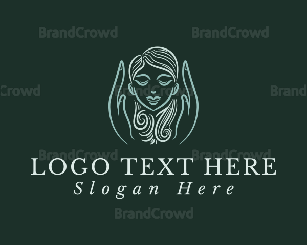 Massage Hands Head Logo