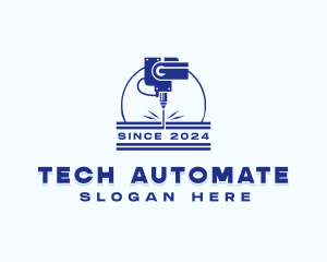 Automation - Engraving Mechanical Laser logo design