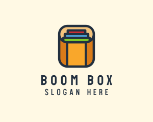 Paper Document Box logo design