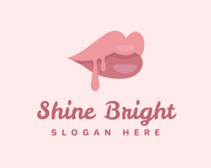 Glossy - Beauty Female Lips logo design