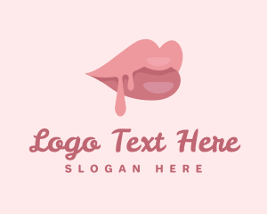 Lipstick - Beauty Female Lips logo design