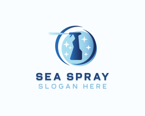 Sprayer Disinfection Cleaning logo design