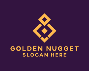 Golden Diamond Tile logo design