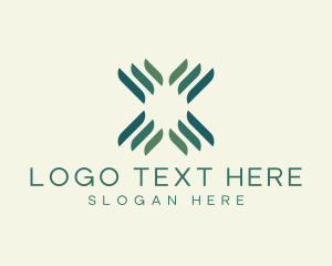 Green - Modern Energy Software Letter X logo design