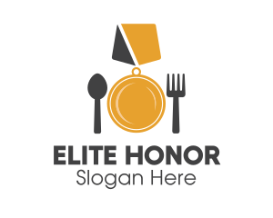 Medal - Award Winning Food Medal Cutlery logo design