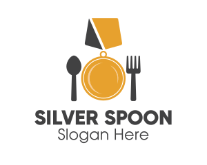 Award Winning Food Medal Cutlery logo design