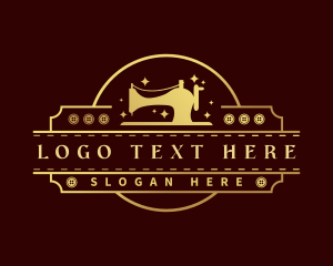 Thread - Tailor Sewing Machine logo design