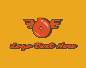 Record Label - Graffiti Wings Letter O logo design