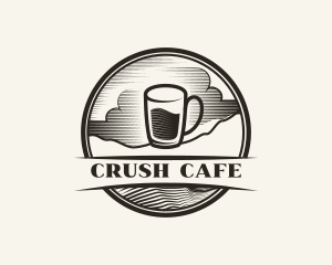 Coffee Glass Cafe logo design