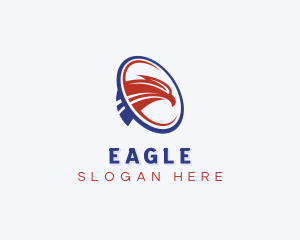 USA Eagle Patriotic logo design