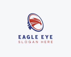 USA Eagle Patriotic logo design