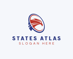 USA Eagle Patriotic logo design