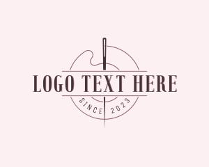 Handmade - Sewing Needle Thread logo design