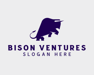 Bison - Wild Bison Animal logo design